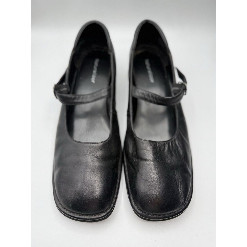 Naturalizer Black Leather Mary Jane Comfort Shoes Womens 11M Dark Academia